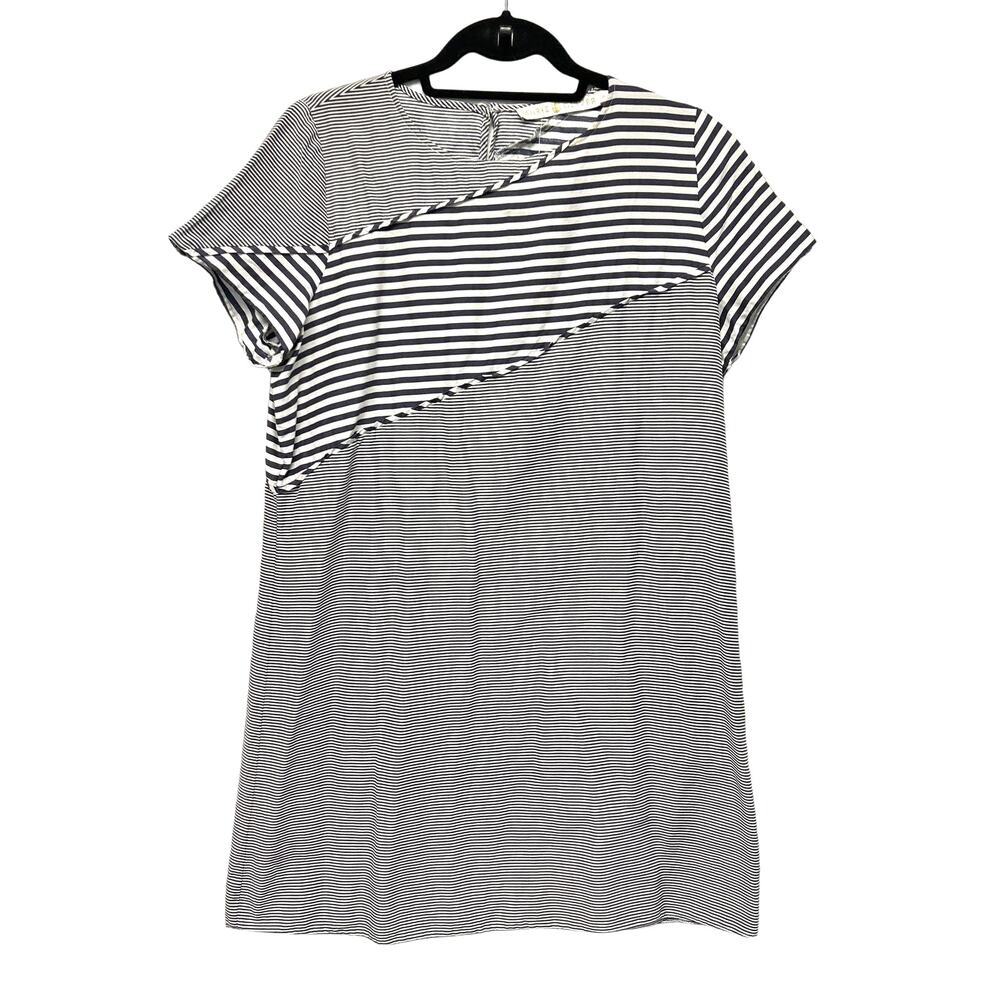 Marie Oliver Blue & White Striped Dress M